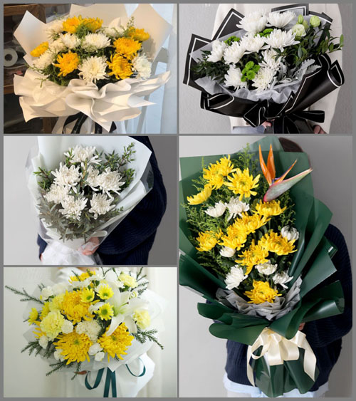 山东青岛平度市灰埠镇老洼姜家村白事花束代送
